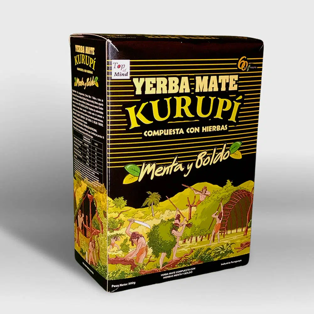 15144176089_820Kurupi20Menta20y20boldo Tereré Kurupí Menta y Boldo 500G - Imagem 1