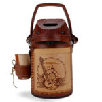 Garrafa Térmica Inox em Couro 2.5L