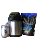 Kit Carnaval (Garrafa Inox 2.5L + Kit Copo & Bomba + Mate Fit Menta Glacial)